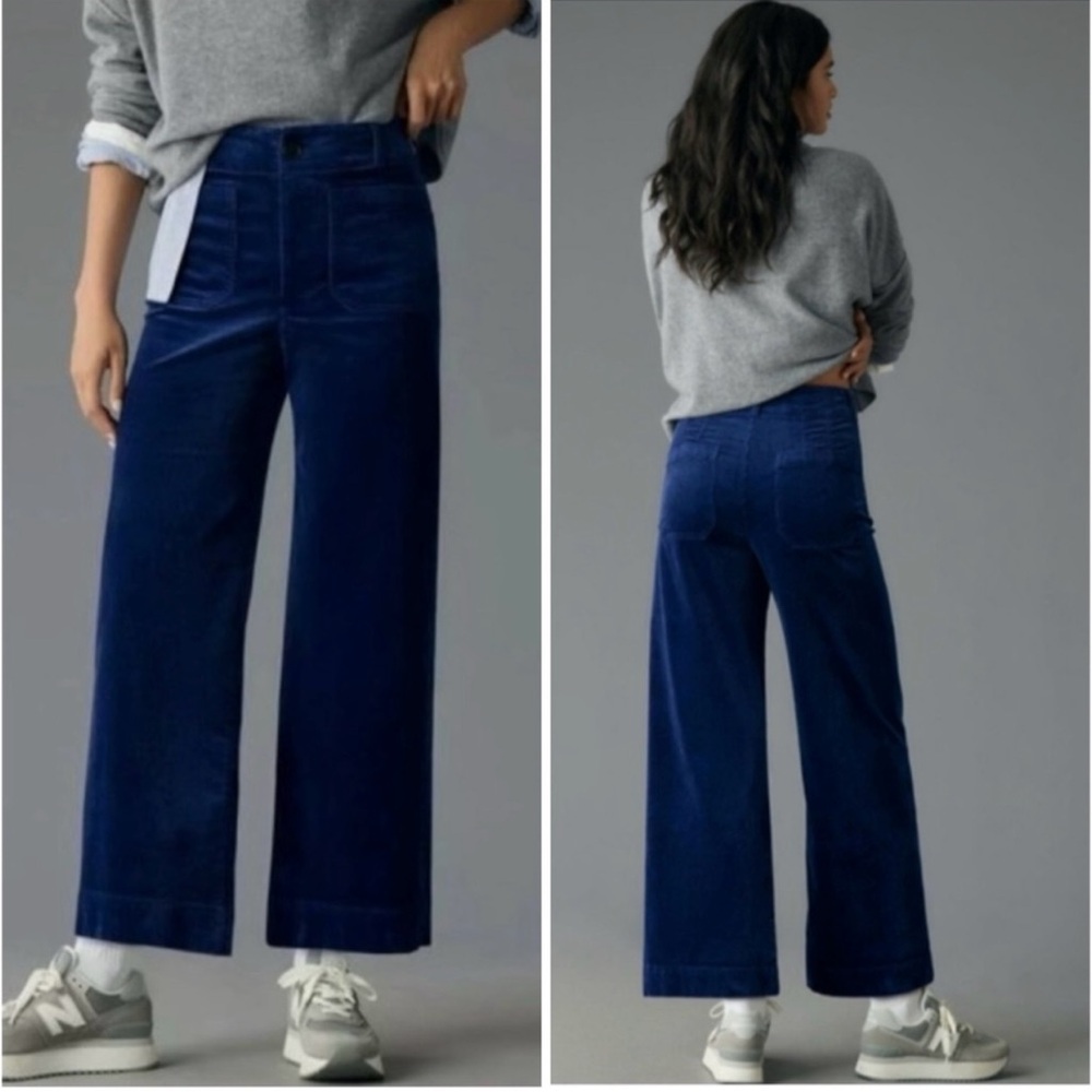 NWOT Maeve Colette corduroy full length wide leg pants